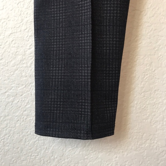 Zara High-rise Glen Check Plaid Trousers Grey - S - Picture 4 of 10